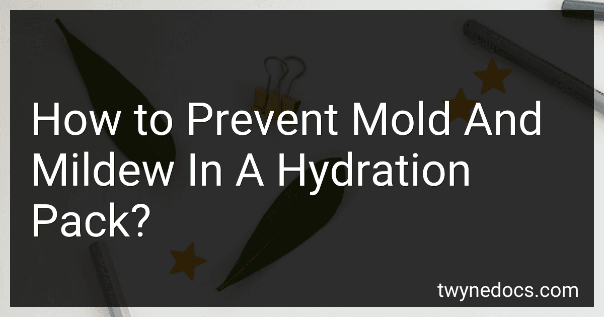 How to Prevent Mold And Mildew In A Hydration Pack? image