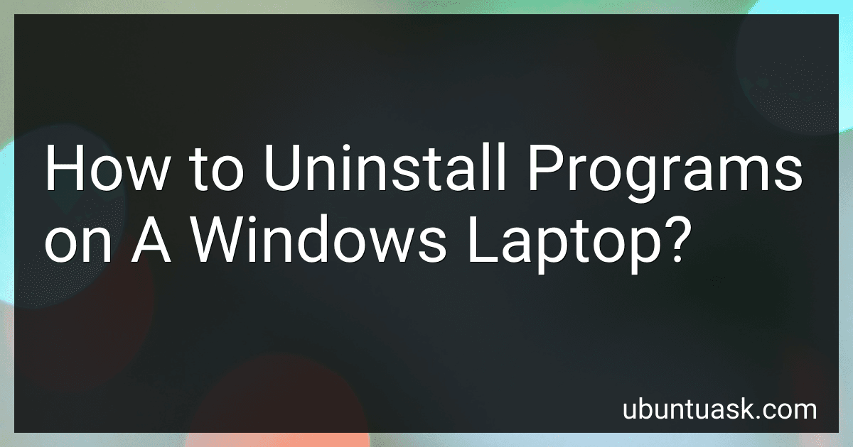 How to Uninstall Programs on A Windows Laptop? image