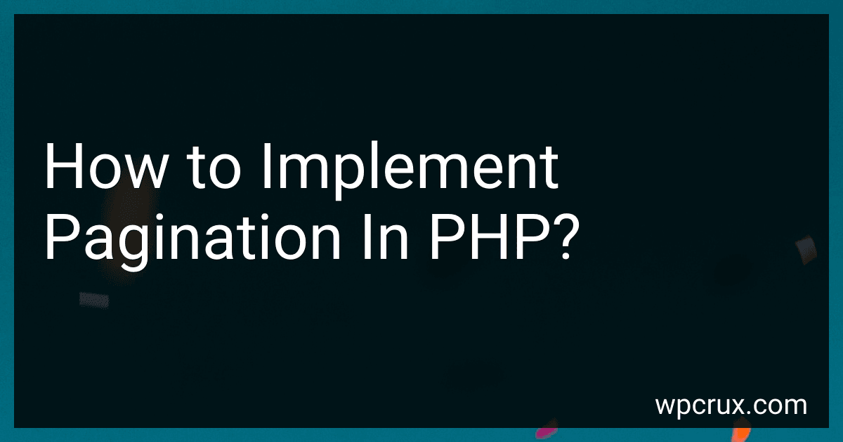 How to Implement Pagination In PHP? image