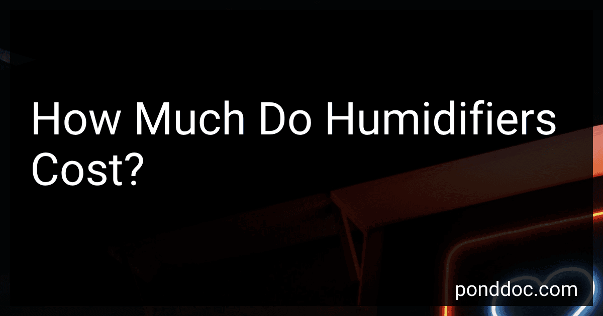 How Much Do Humidifiers Cost? image
