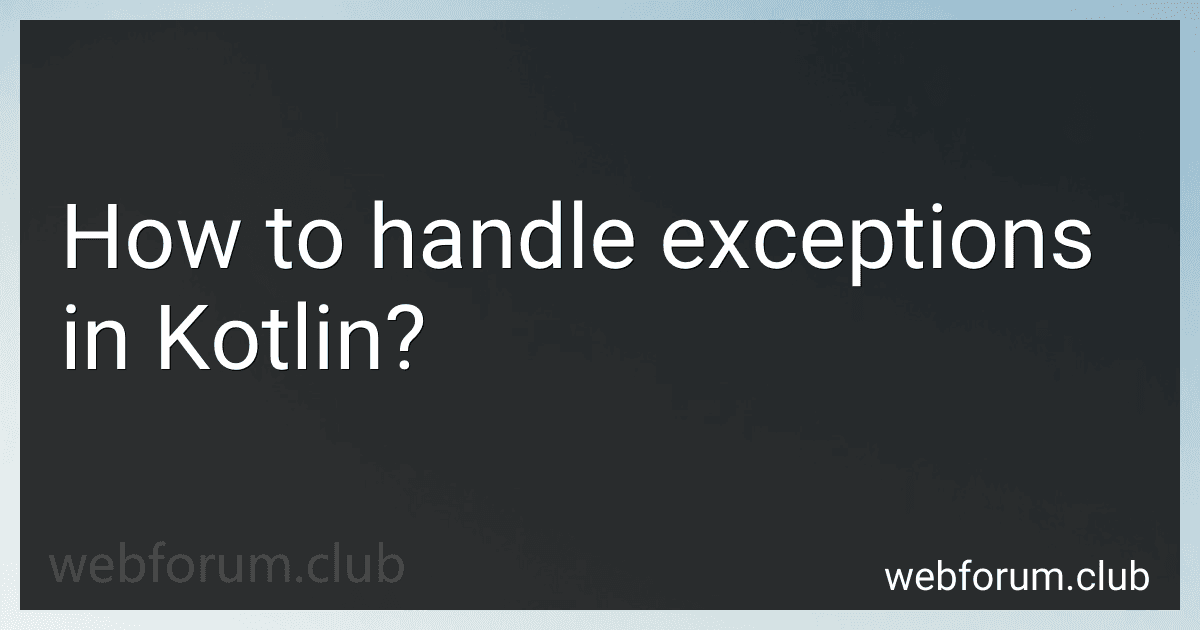 How to handle exceptions in Kotlin? preview
