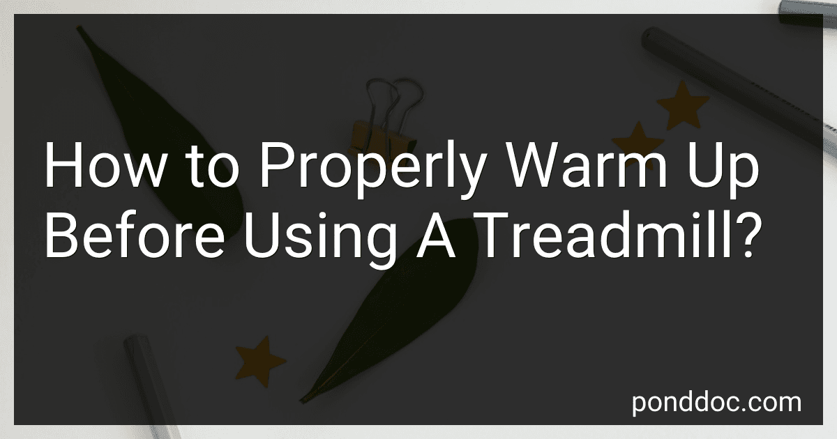 How to Properly Warm Up Before Using A Treadmill? image