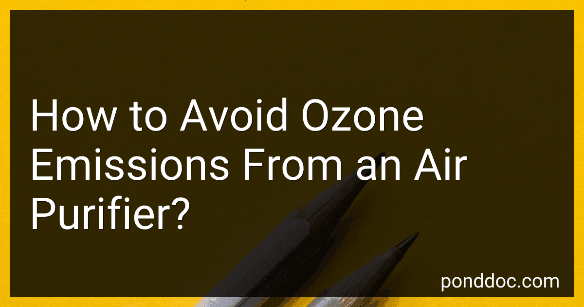 How to Avoid Ozone Emissions From an Air Purifier? image