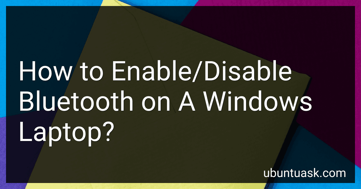 How to Enable/Disable Bluetooth on A Windows Laptop? image