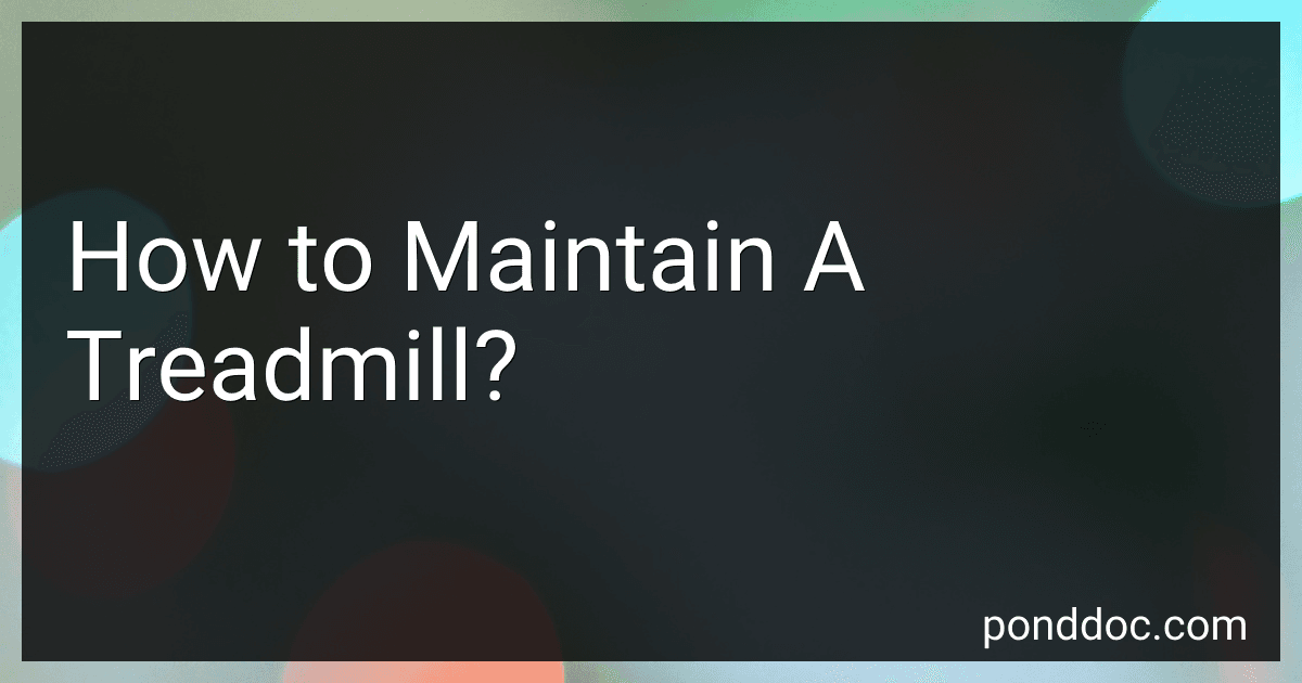 How to Maintain A Treadmill? image