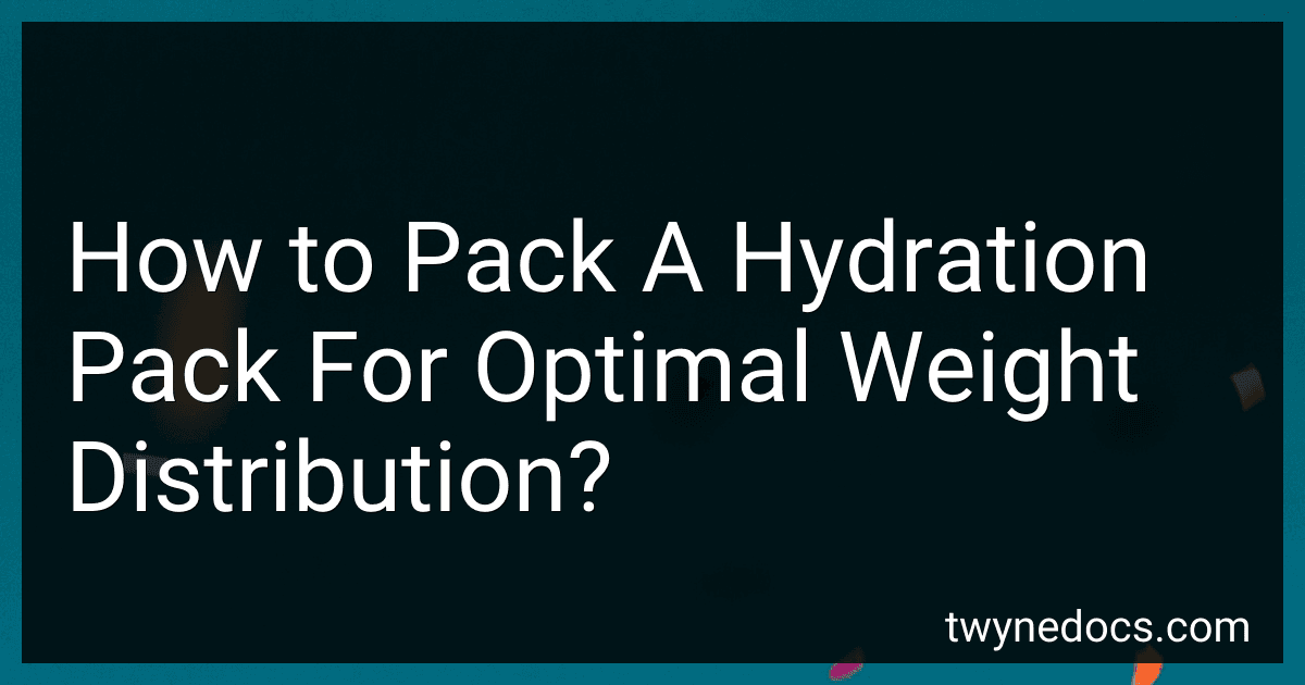 How to Pack A Hydration Pack For Optimal Weight Distribution? image