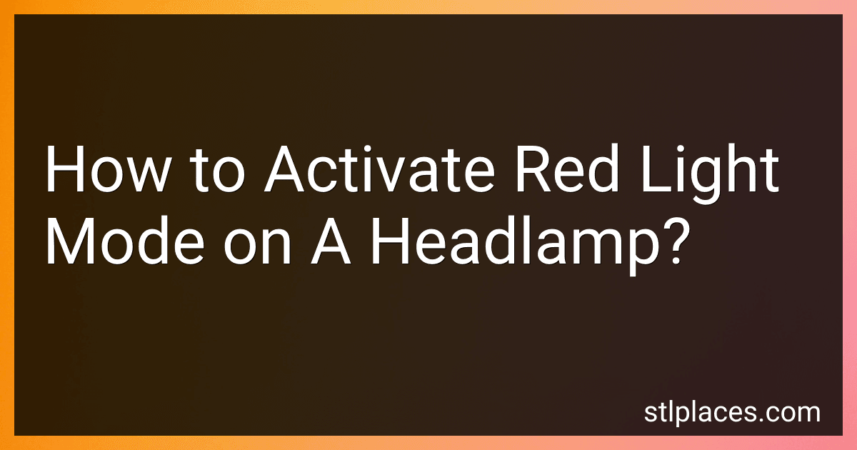 How to Activate Red Light Mode on A Headlamp? image