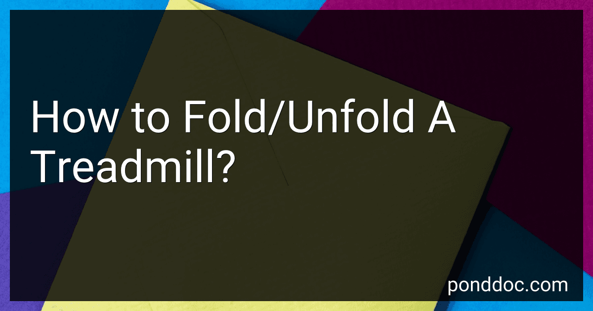 How to Fold/Unfold A Treadmill? image