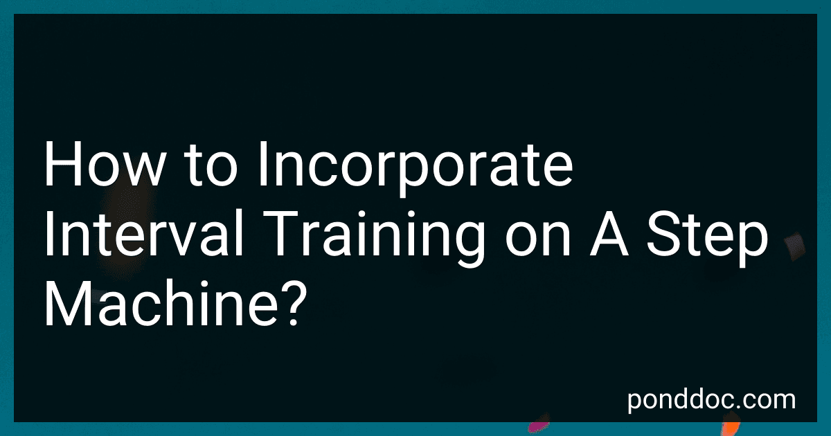 How to Incorporate Interval Training on A Step Machine? image