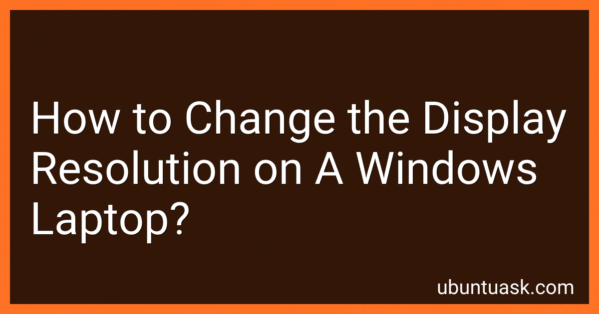 How to Change the Display Resolution on A Windows Laptop? image
