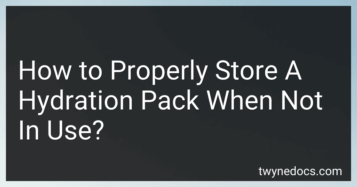 How to Properly Store A Hydration Pack When Not In Use? image