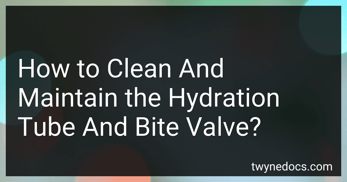 How to Clean And Maintain the Hydration Tube And Bite Valve? image