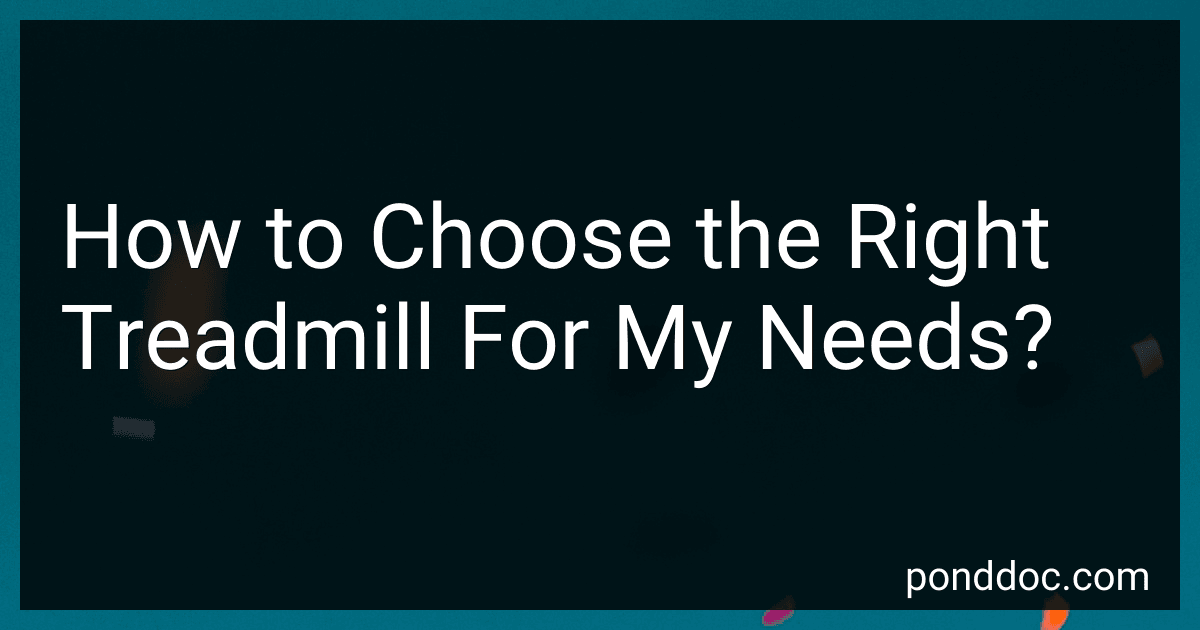 How to Choose the Right Treadmill For My Needs? image