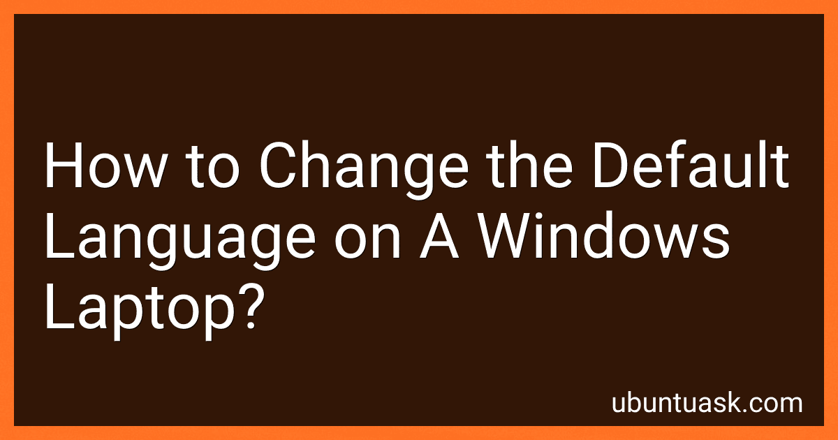 How to Change the Default Language on A Windows Laptop? image