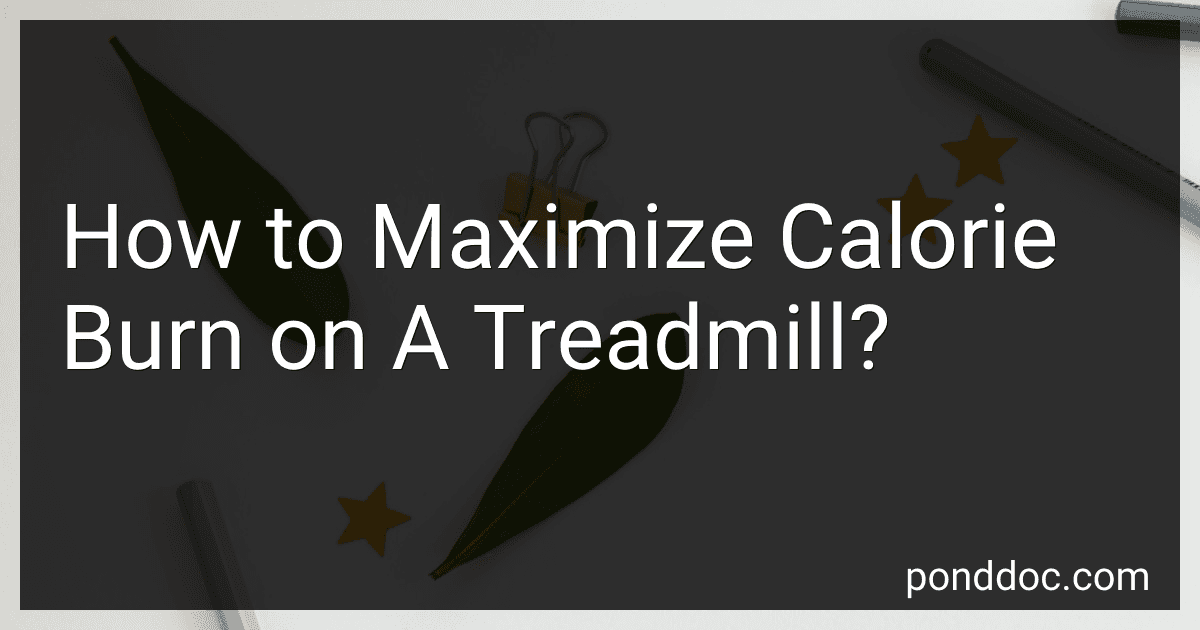 How to Maximize Calorie Burn on A Treadmill? image