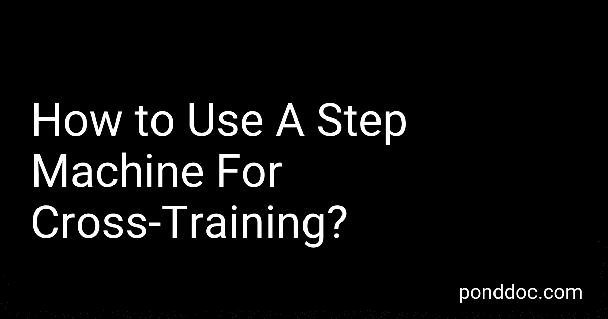 How to Use A Step Machine For Cross-Training? image