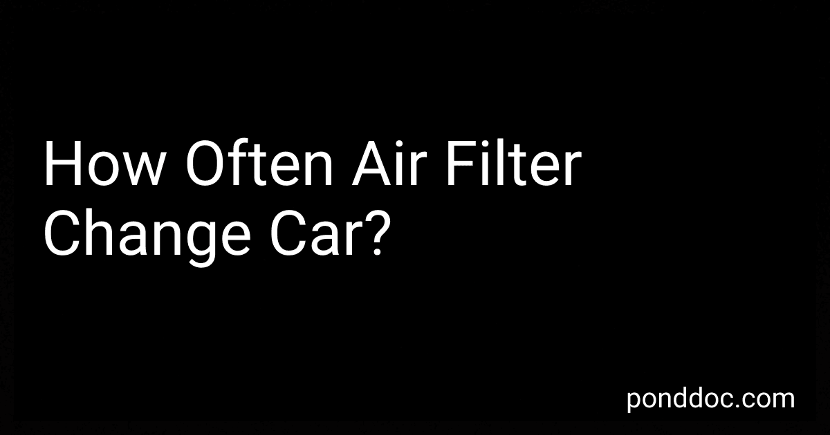 How Often Air Filter Change Car? image