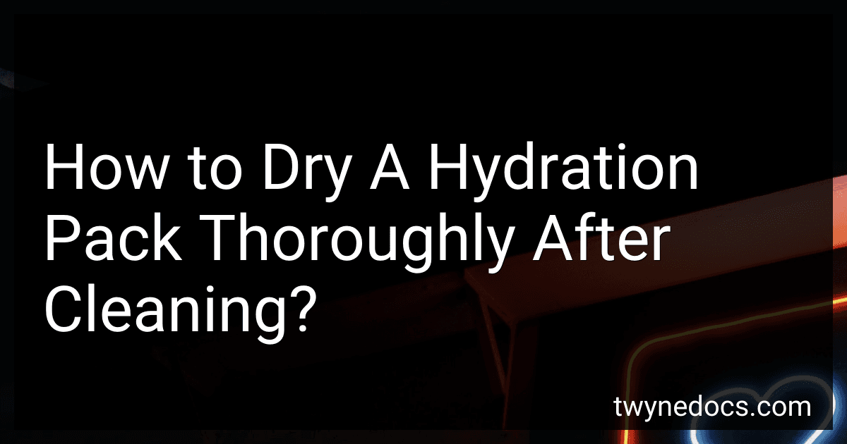 How to Dry A Hydration Pack Thoroughly After Cleaning? image
