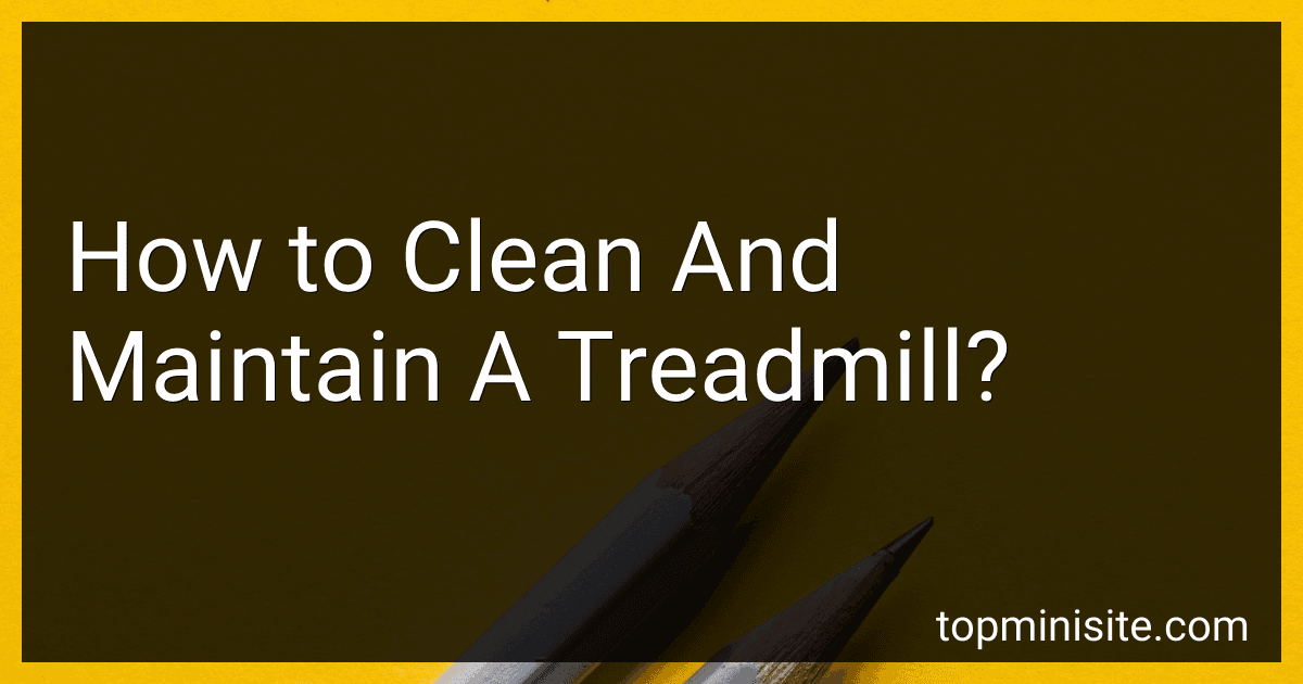 How to Clean And Maintain A Treadmill? image