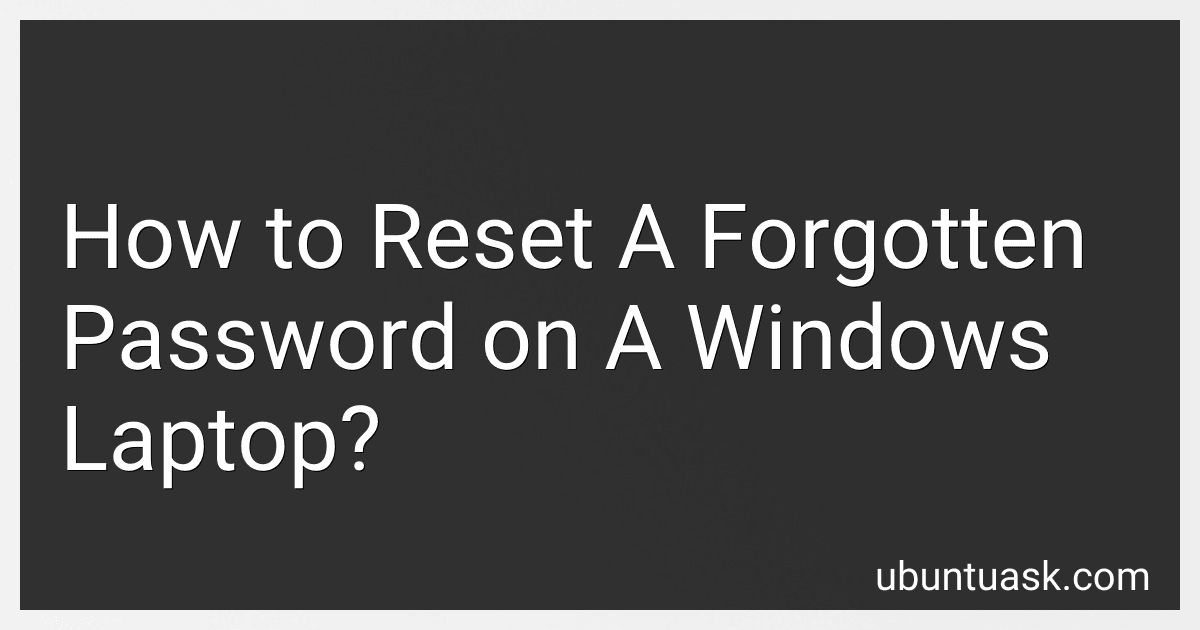 How to Reset A Forgotten Password on A Windows Laptop? image