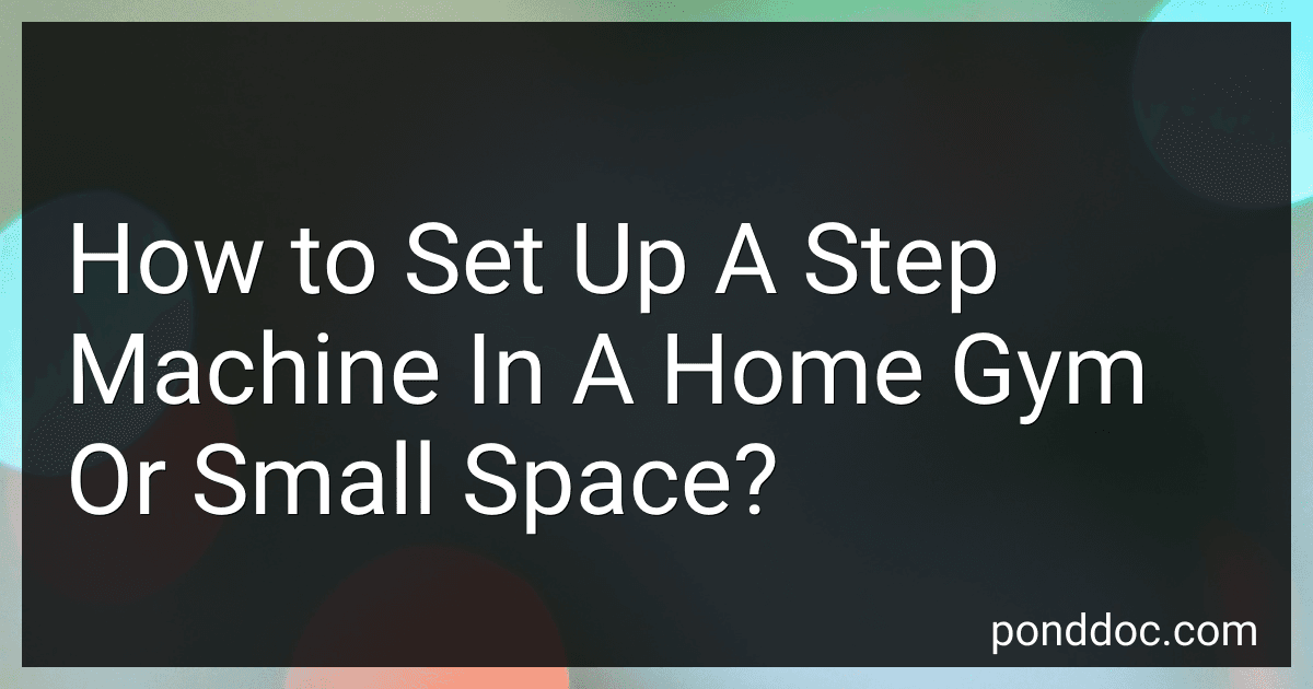 How to Set Up A Step Machine In A Home Gym Or Small Space? image