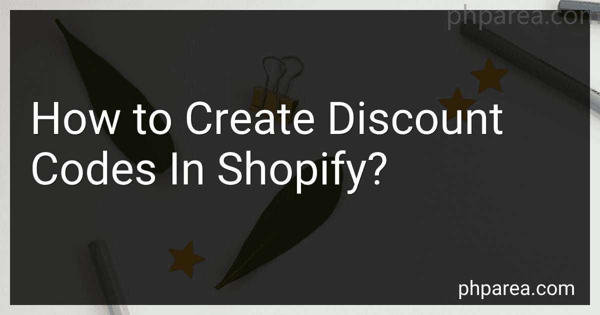 How to Create Discount Codes In Shopify? image