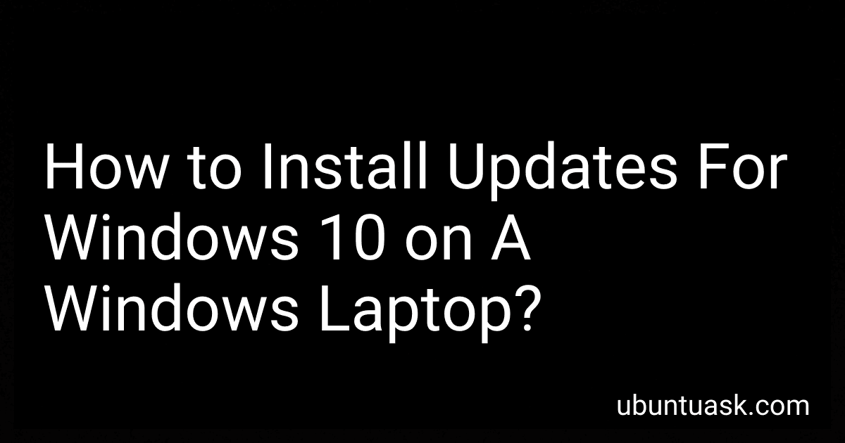 How to Install Updates For Windows 10 on A Windows Laptop? image