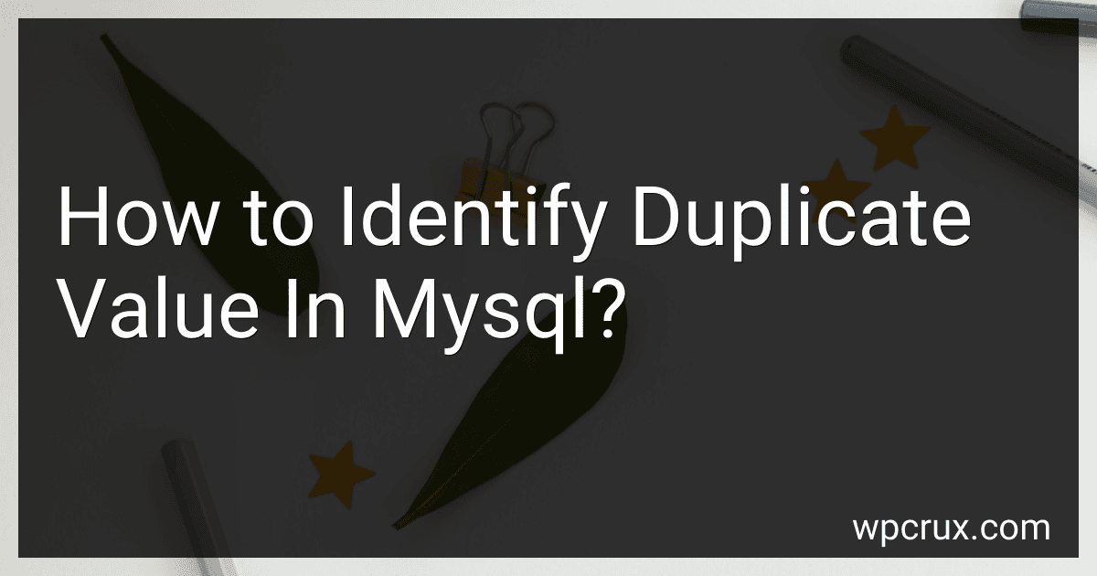 How to Identify Duplicate Value In Mysql? image