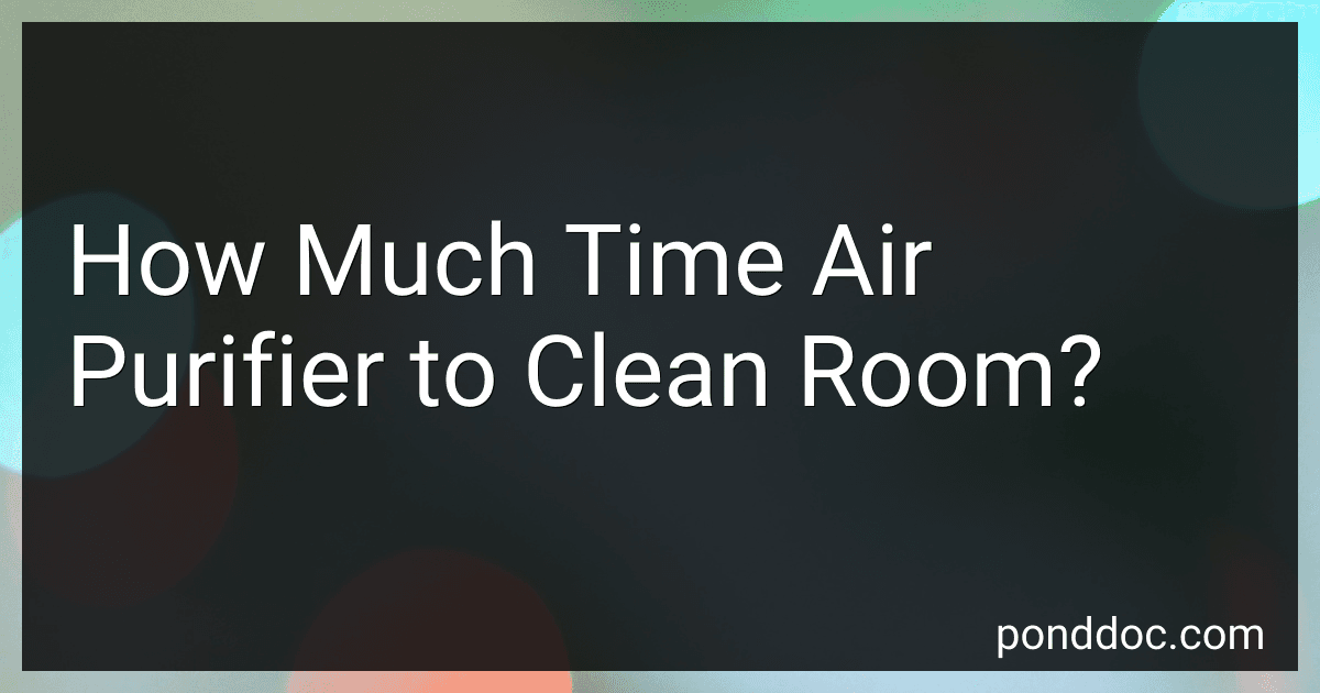 How Much Time Air Purifier to Clean Room? image