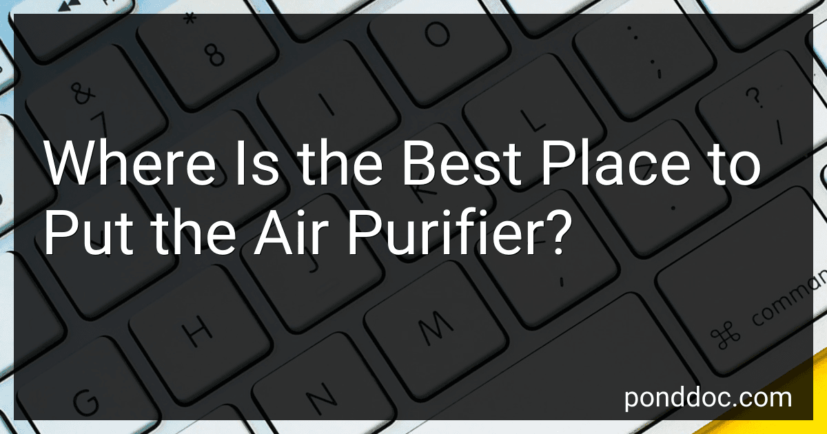 Where Is the Best Place to Put the Air Purifier? image