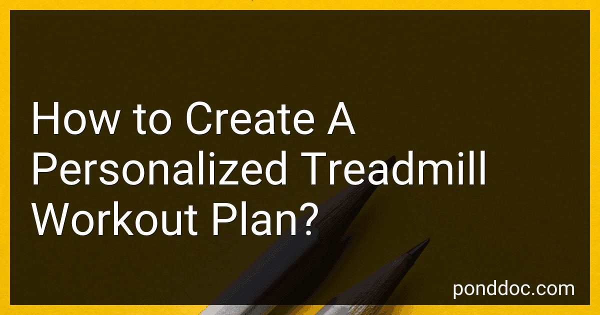 How to Create A Personalized Treadmill Workout Plan? image