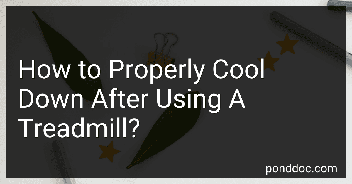 How to Properly Cool Down After Using A Treadmill? image