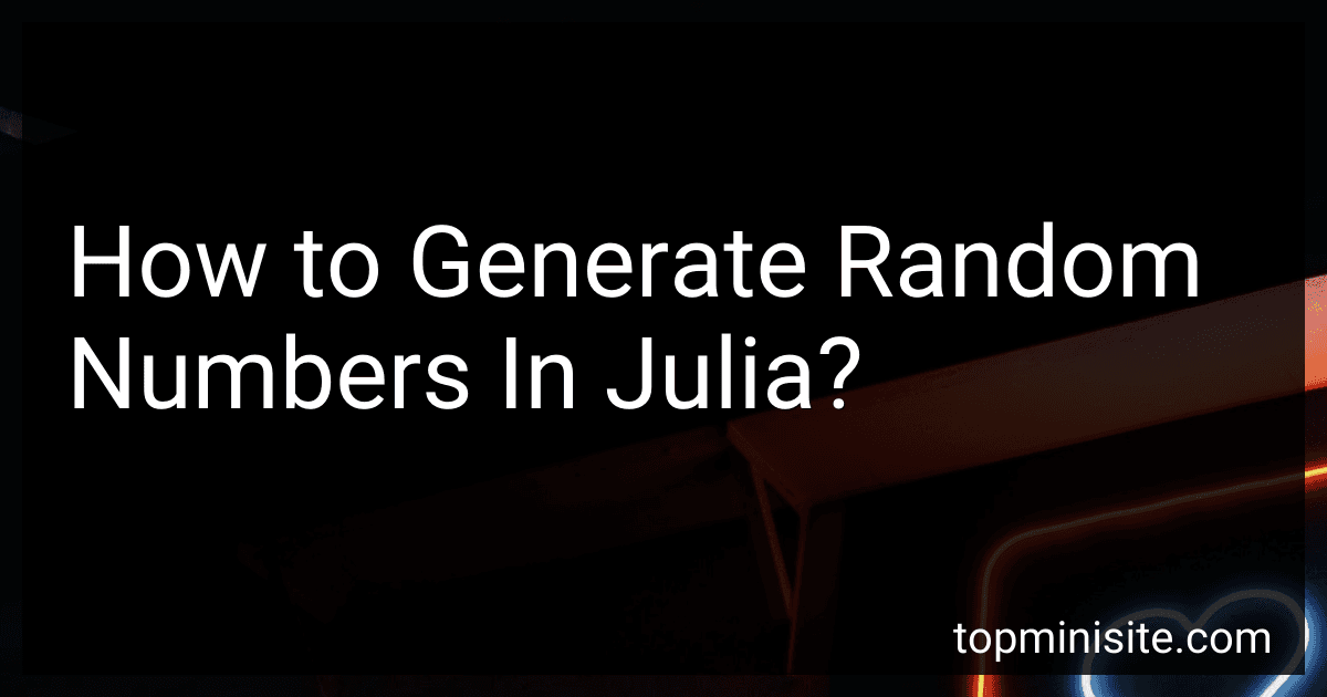How to Generate Random Numbers In Julia? image