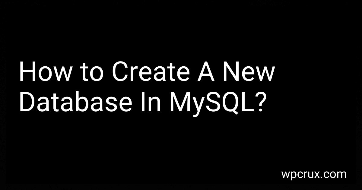 How to Create A New Database In MySQL? image