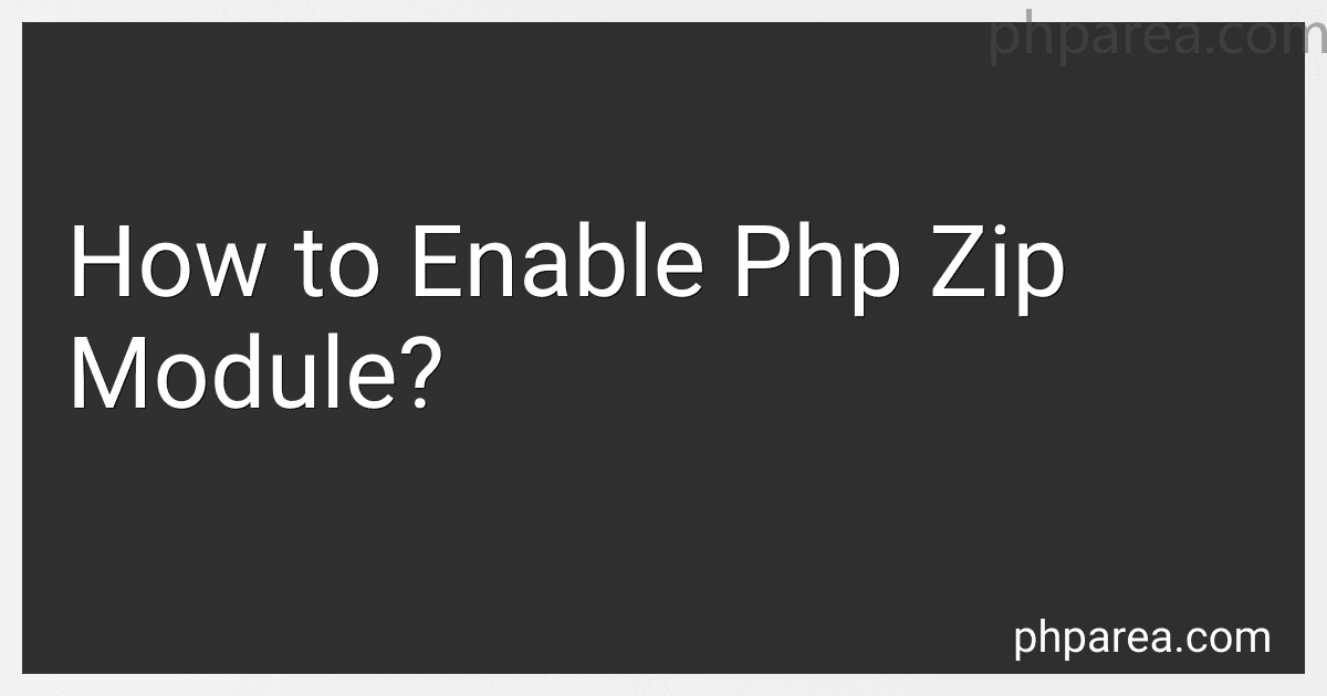 How to Enable Php Zip Module? image