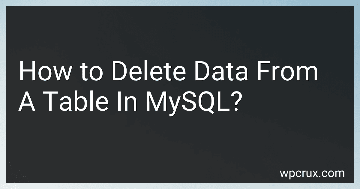 How to Delete Data From A Table In MySQL? image