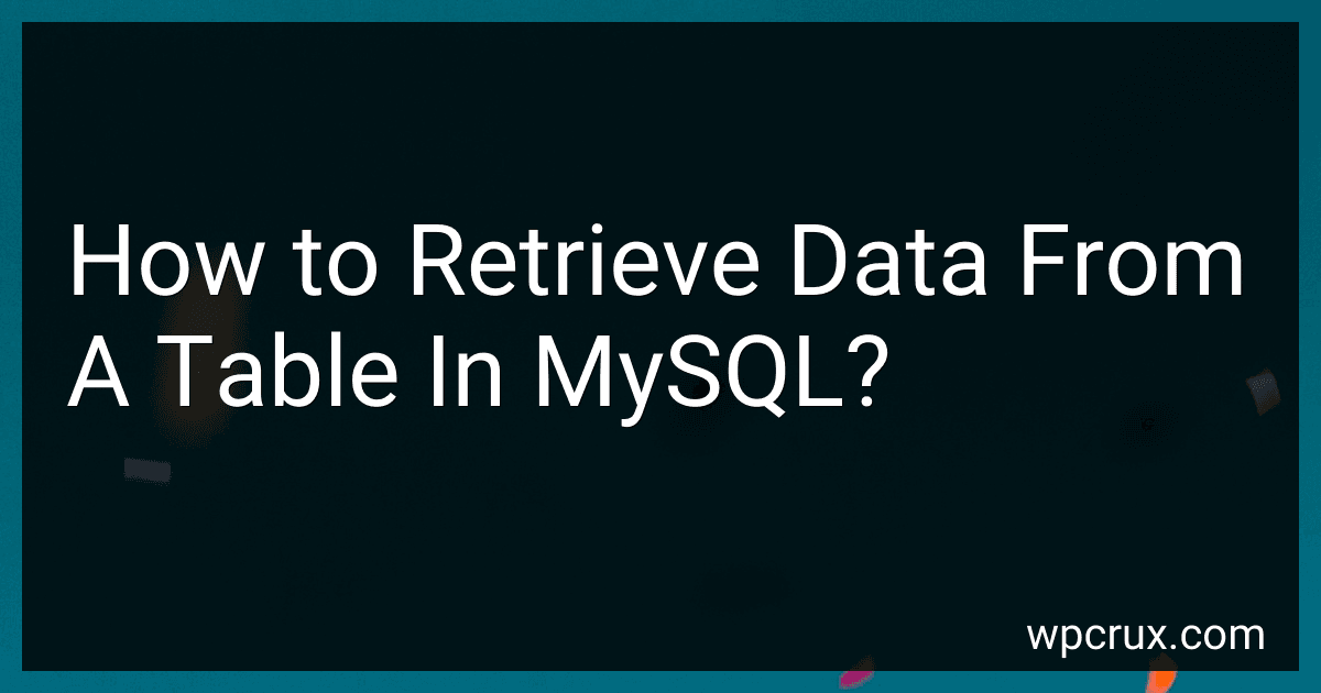 How to Retrieve Data From A Table In MySQL? image