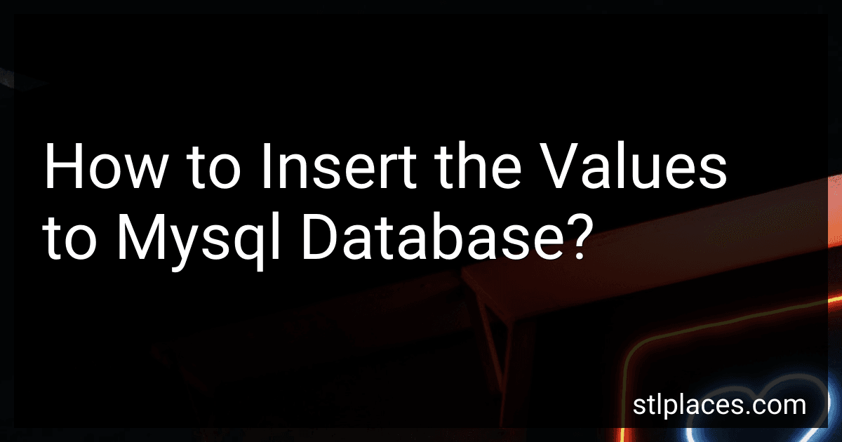 How to Insert the Values to Mysql Database? preview