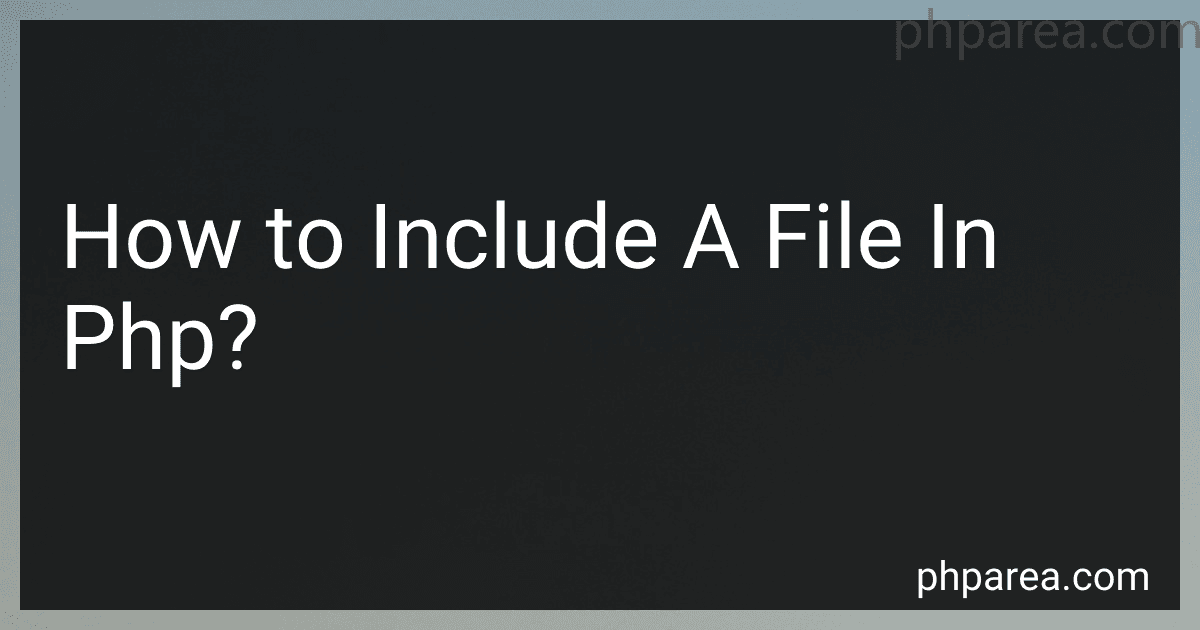 How to Include A File In Php? image