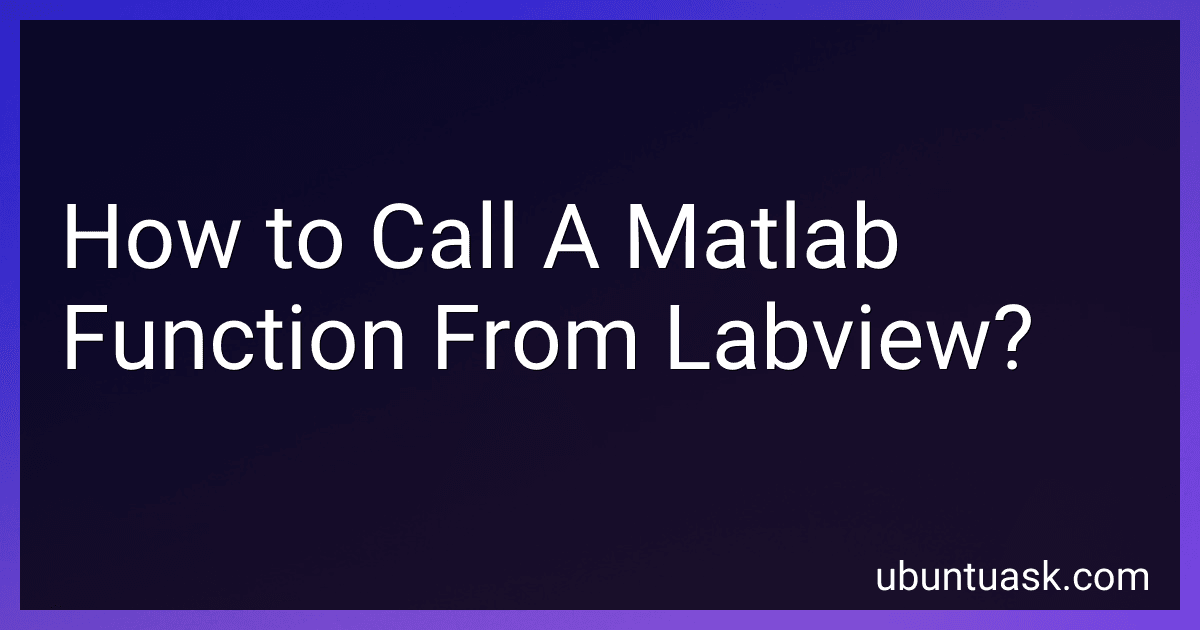 How to Call A Matlab Function From Labview? image
