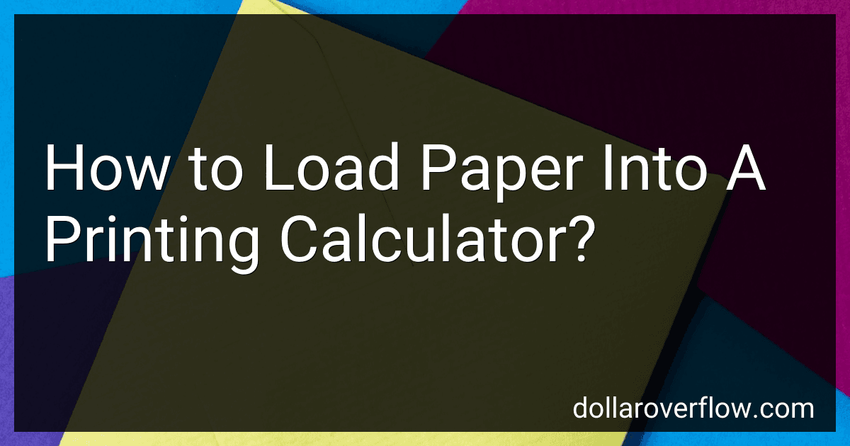 How to Load Paper Into A Printing Calculator? image