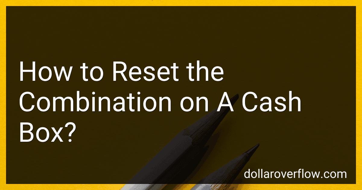 How to Reset the Combination on A Cash Box? image