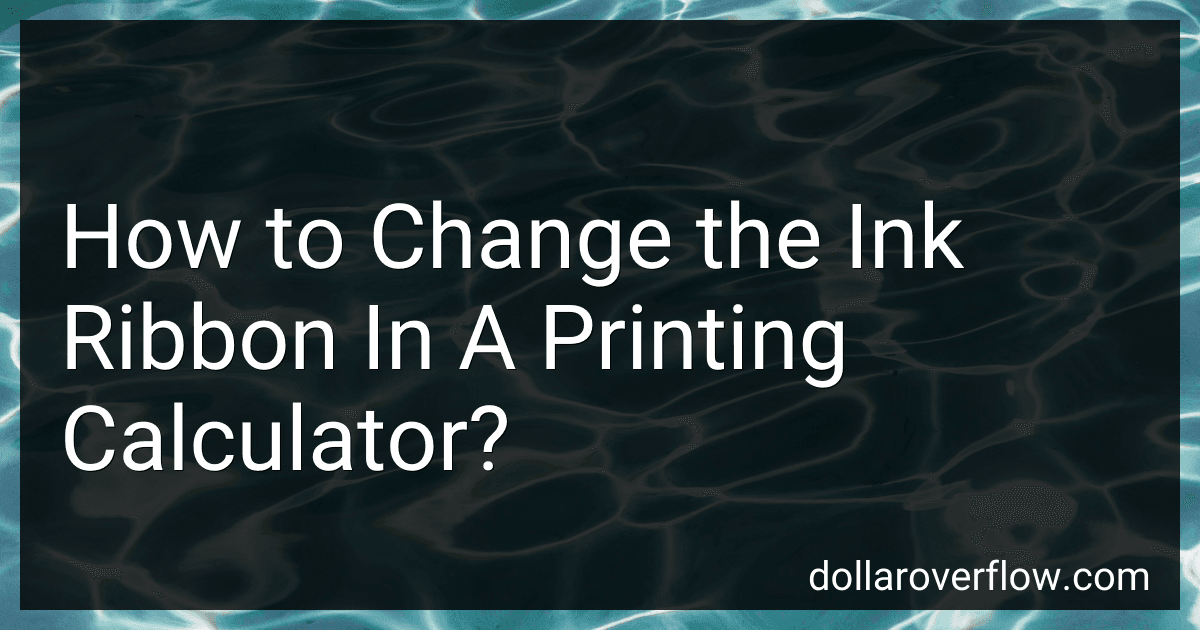 How to Change the Ink Ribbon In A Printing Calculator? image