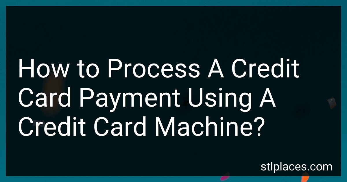 How to Process A Credit Card Payment Using A Credit Card Machine? image