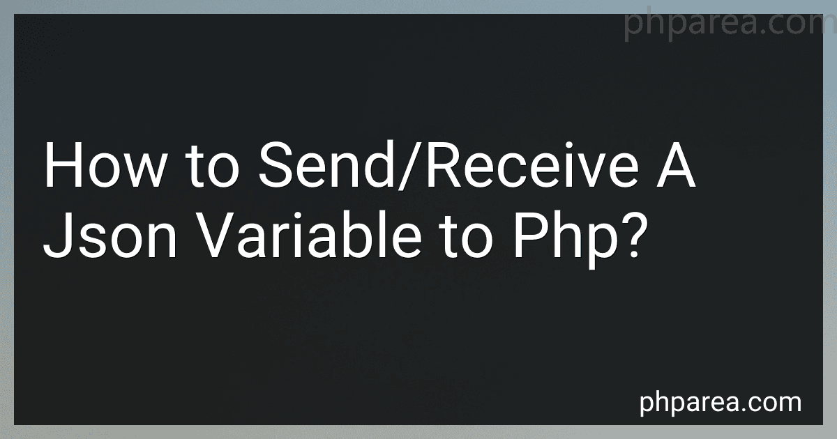 How to Send/Receive A Json Variable to Php? image
