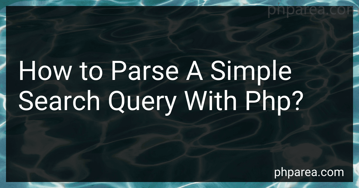 How to Parse A Simple Search Query With Php? image