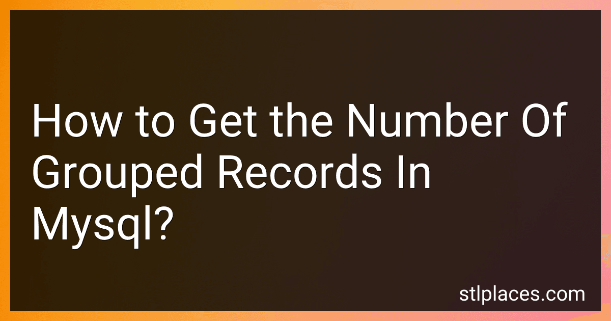 How to Get the Number Of Grouped Records In Mysql? image