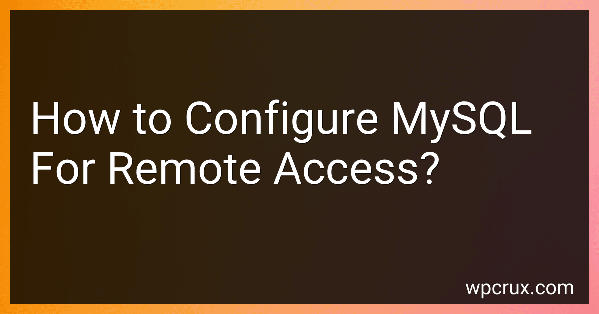 How to Configure MySQL For Remote Access? image