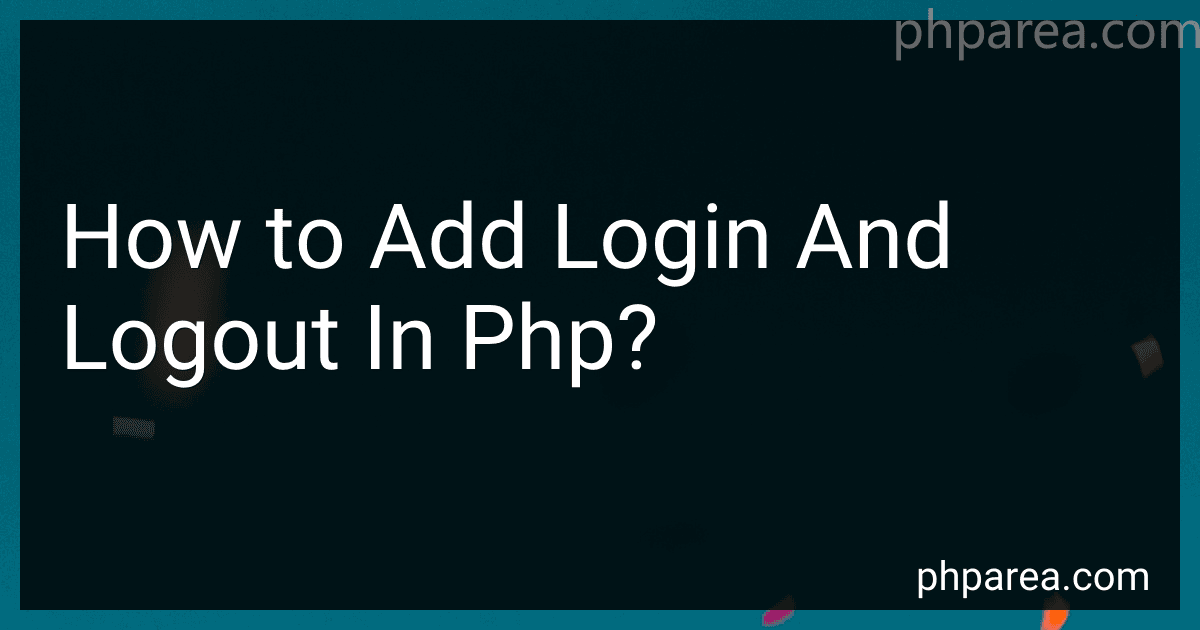 How to Add Login And Logout In Php? preview