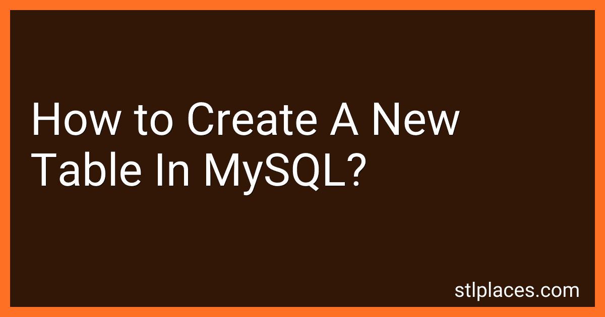 How to Create A New Table In MySQL? preview